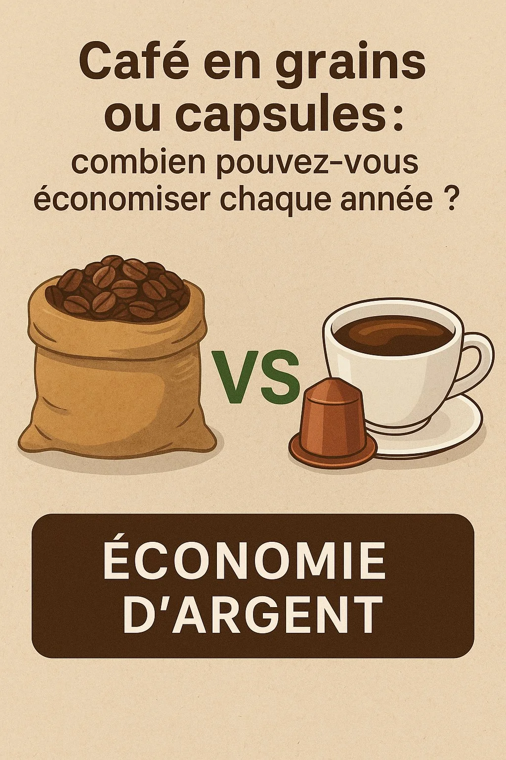 Café en grains ou capsules : combien pouvez-vous économiser chaque année ?
